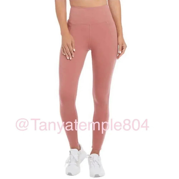 Danskin Ladies' Lightweight 7/8 Legging Pink Large New - Picture 1 of 9